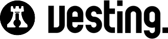 Vesting wood finish logo